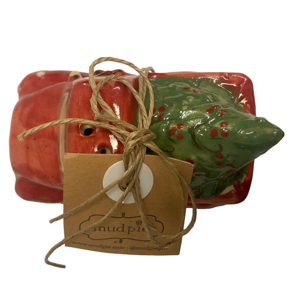 MUD PIE Christmas Red Truck with Tree Salt or Pepper Shaker ~ ONE SHAKER ONLY - Picture 6 of 8